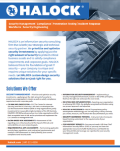 HALOCK Information Security Consultants