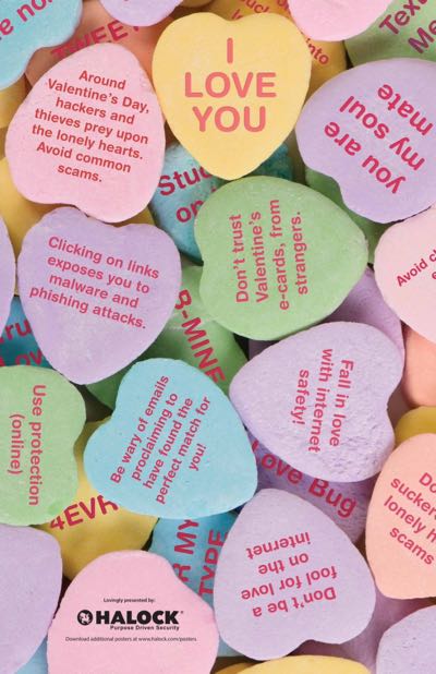 Cyber Security Awareness Valentine Candy Heart