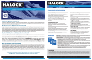HALOCK Web App Pen Test