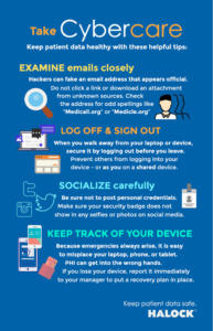 Halock Chicago Cybercare Healthcare Risk Data Breach HIPAA Cyber Risk InfoSec Poster