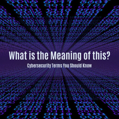 HALOCK Cybersecurity Terminology