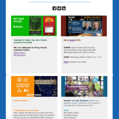 2019 HALOCK March Newsletter Schaumburg Chicago Infosec