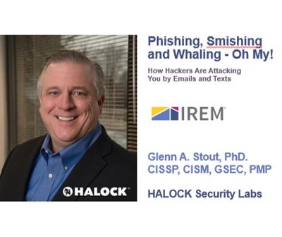 HALOCK Phishing Smishing Whaling HALOCK Information Security Reasonable Safeguards Duty of Care for Real Estate