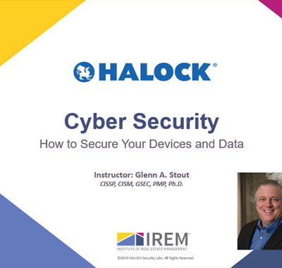 HALOCK IREM Cyber Security Webinar Reasonable Security Acceptable Risk HALOCK Duty of Care DoCRA