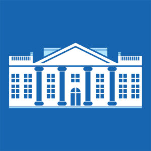 Blue White House Government Security