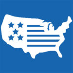 Blue Cyber USA Map 