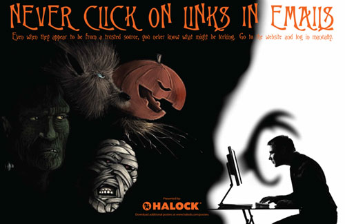 Cyber Security Awareness Poster Halloween