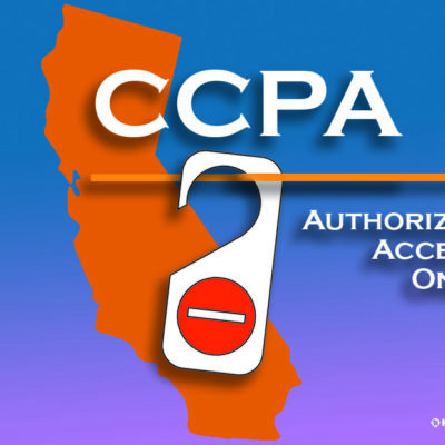 CCPA California Privacy Blue Pink Privacy Please Sign