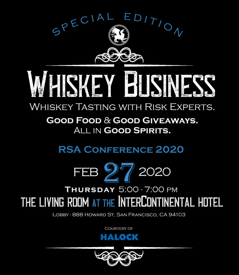 Whiskey Business at RSA Conference 2020 HALOCK