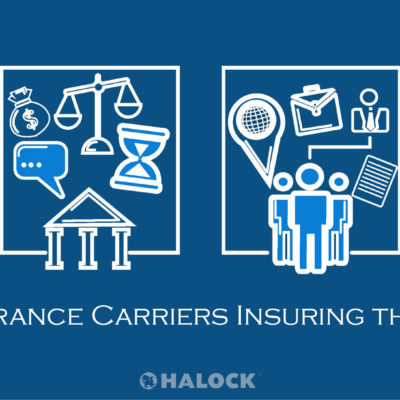 Cyber Icons Business Insurance blocks Blue HALOCK