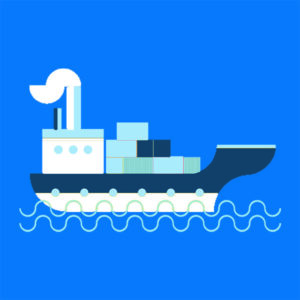 Shipping Supply Chain Cyber Security Blue Ship Cargo Supply