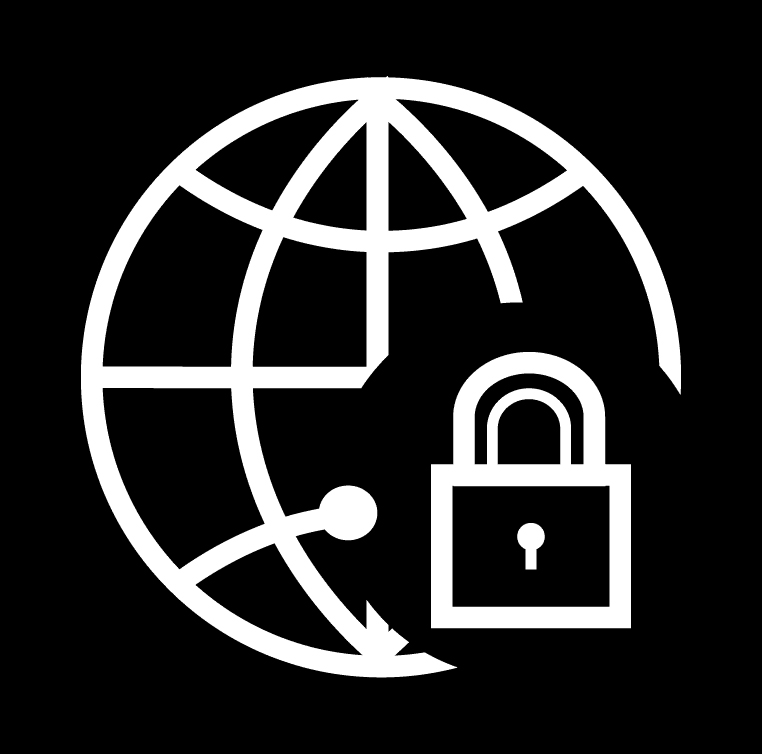 Dark Web Globe Lock