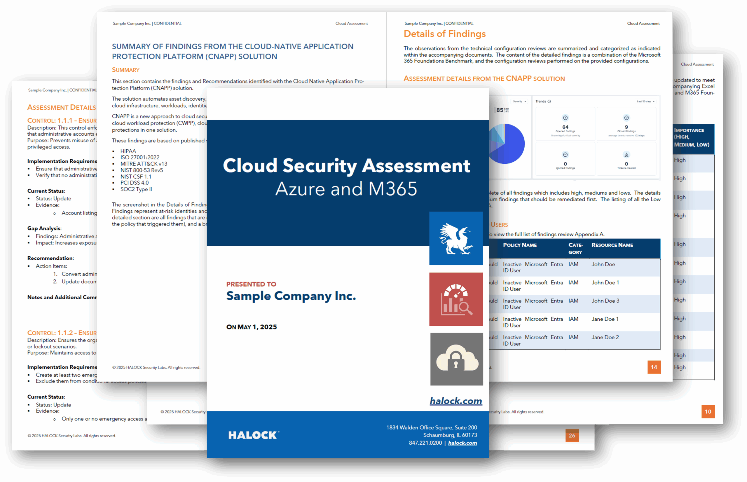 Cloud Security Assessment HALOCK cloud security reporting 1